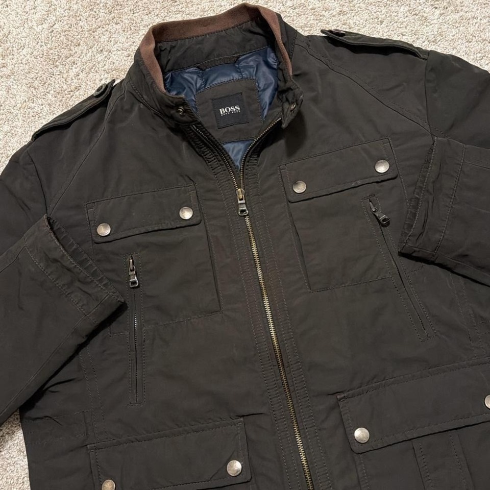 Vintage‎ Hugo Boss Utility Field Jacket | Black | Large